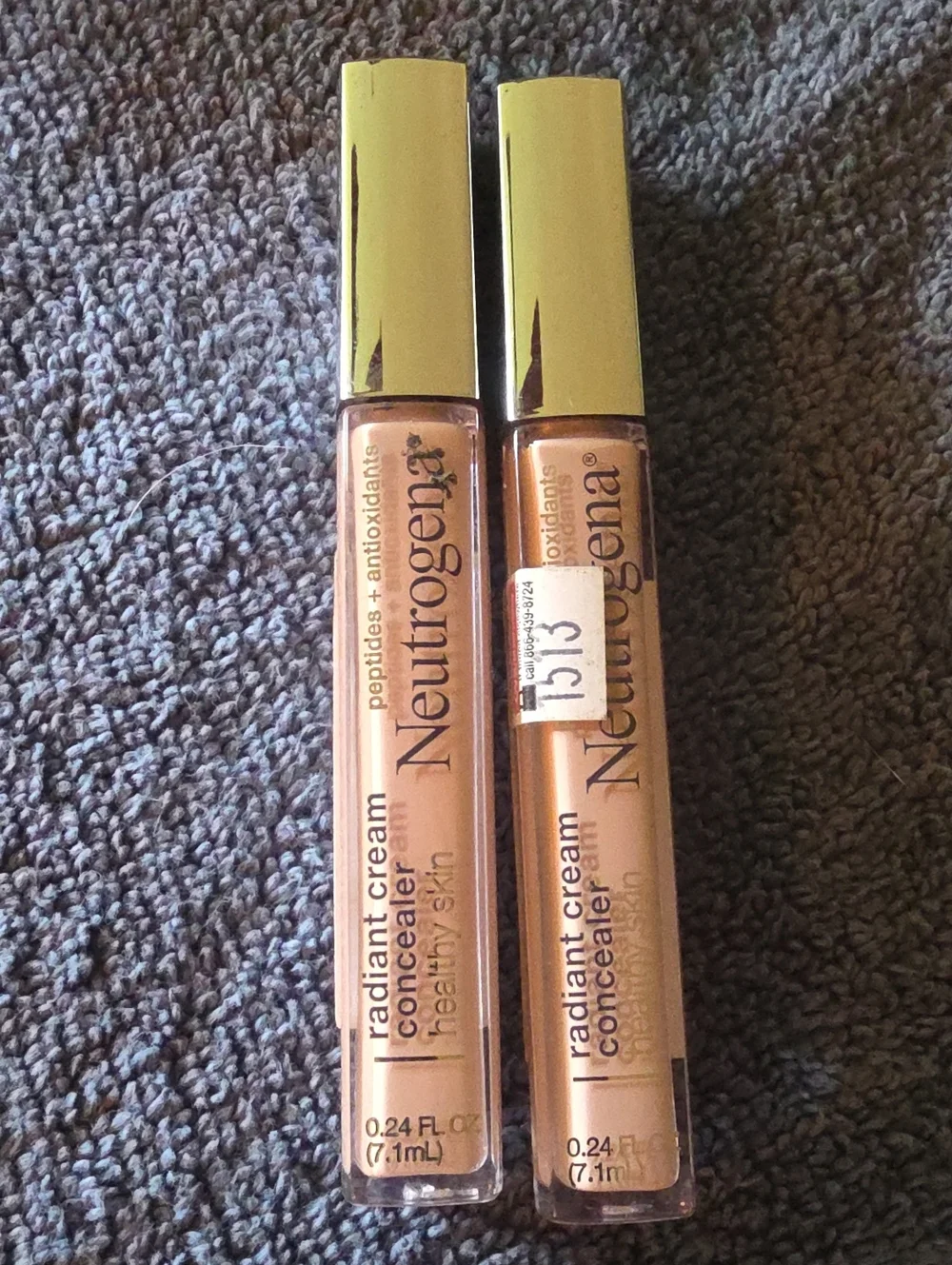 2 PACK Neutrogena Radiant Cream Concealer ECRU LIGHT 02 SHADE